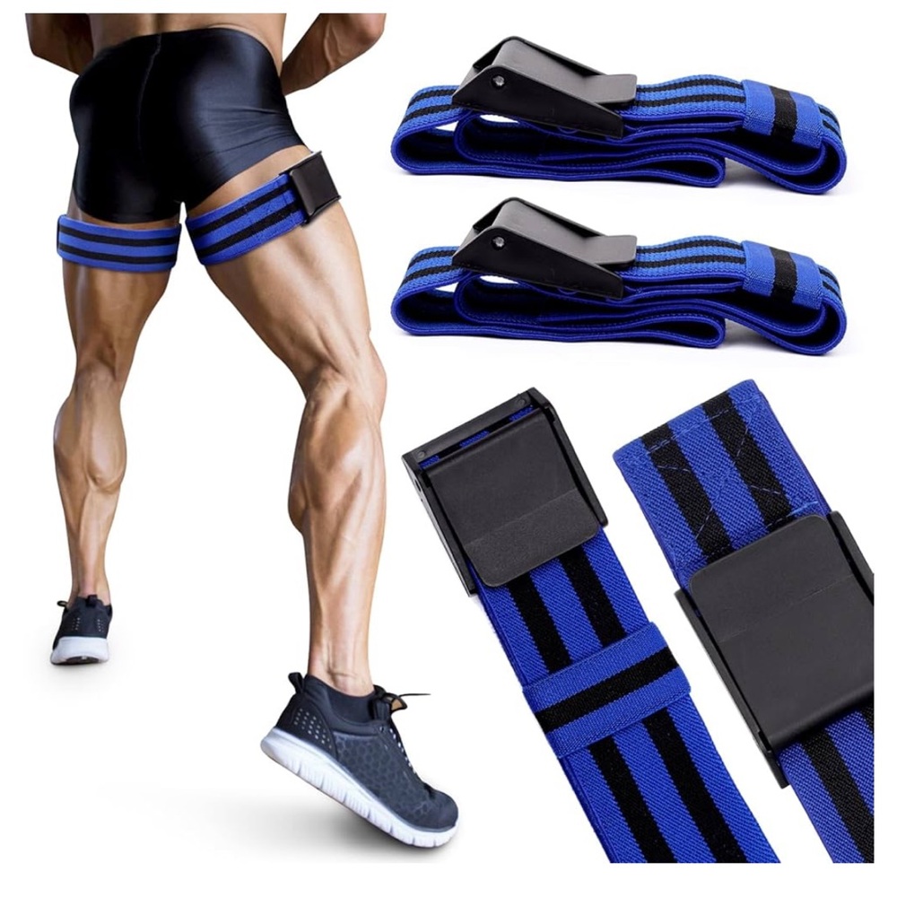 Adjustable exercise bands for blood flow restriction for men or women